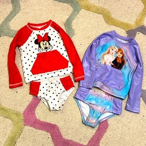 Girls sz 2 Disney bathing suits!
